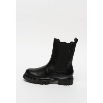 Ghete Chelsea high-cut de piele
