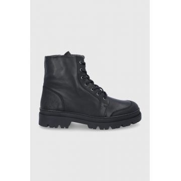 Aldo Ghete de piele bărbați, culoarea negru Aldo Ghete de piele bărbați, culoarea negru