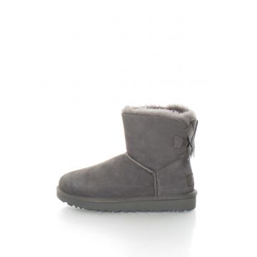 Ghete slip-on din piele intoarsa Mini Bailey Bow II