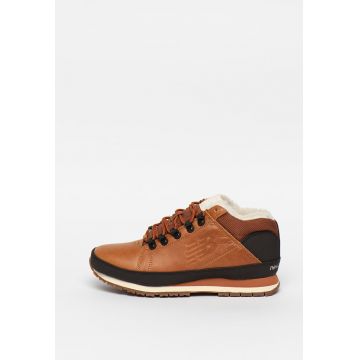 Ghete de piele ecologica cu captuseala din blana shearling sintetica 754