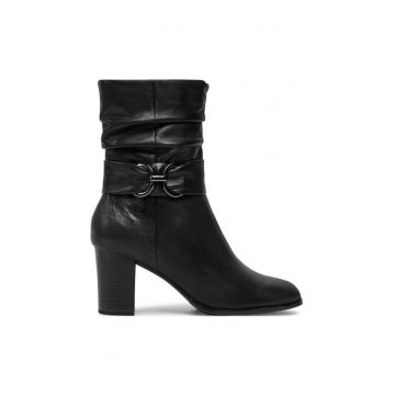 Botine dama -  304309 Piele naturala - Negru