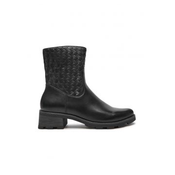 Botine dama -  304310 - Piele naturala - Negru