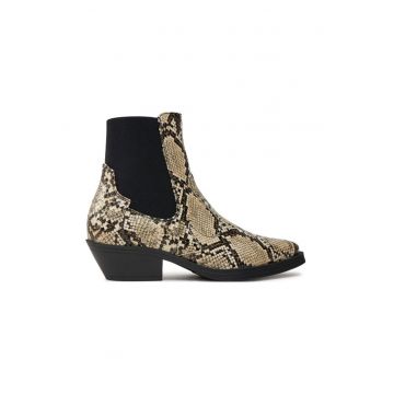 Botine dama -  83745 - Piele ecologica - Bej