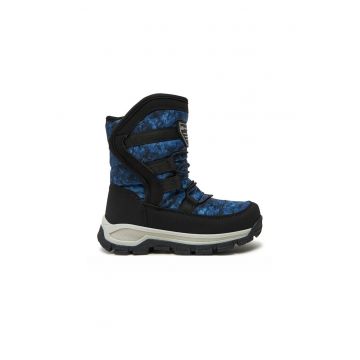 Cizme copii -  60640 - Textil - Albastru - Negru