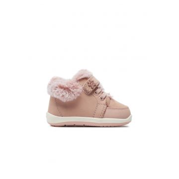 Ghete copii -  85520 - Piele naturala - Roz