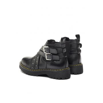 Ghete dama -  207679344 - Negru - Piele naturala -