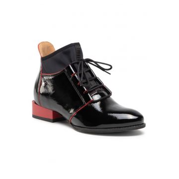 Ghete dama -  208192828 - Negru - Piele lacuita