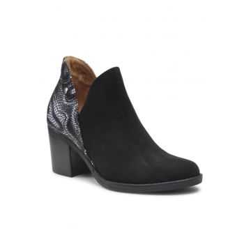 Ghete dama -  209186253 - Negru - Piele naturala/Piele intoarsa