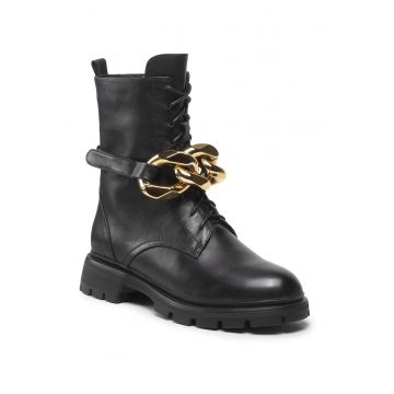 Ghete dama -  301071785 - Piele naturala - Negru