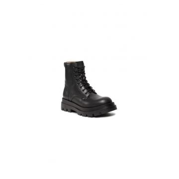 Ghete dama  303092139 - Piele ecologica - Negru