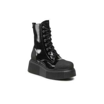 Ghete dama -  303092962 - Negru - Piele ecologica