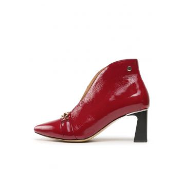 Ghete dama -  303444068 - Roz - Piele intoarsa