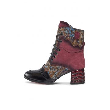 Ghete dama -  303444174 - Burgundia - Piele intoarsa