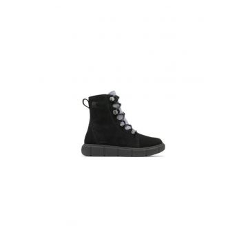 Ghete dama  304095726 - Piele naturala - Negru