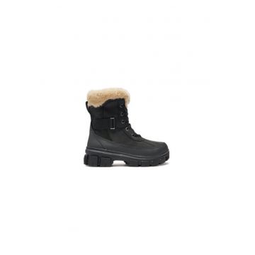 Ghete dama  304096884 - Piele naturala - Negru