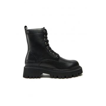 Ghete dama  304342288 - Piele naturala - 41 EU - Negru