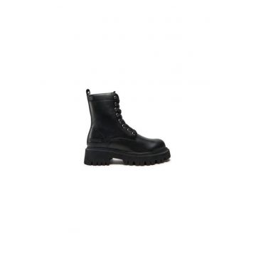 Ghete dama  304342288 - Piele naturala - 41 EU - Negru