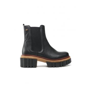 Ghete dama -  87465 - Piele naturala - Negru