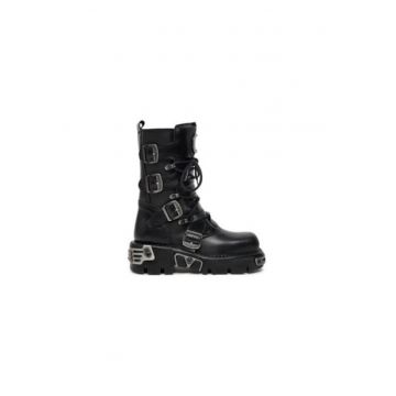 Ghete dama  piele ecologica - negru -