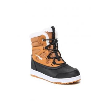 Ghete dama  Snowy - filc - marime 36 - culoare maro/ negru - fetru