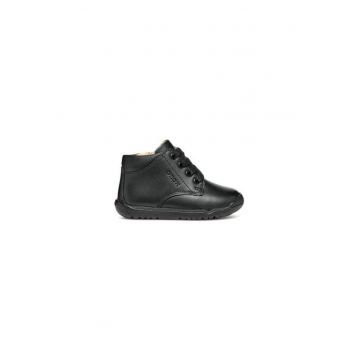Ghete baieti  303948047 - Piele naturala - Negru