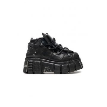 Ghete barbati -  Negru - piele naturala -