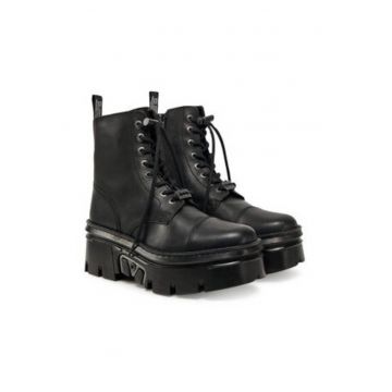 Ghete barbati  piele naturala - negru -