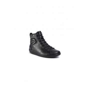 Ghete dama  207697430 - Piele naturala - Negru
