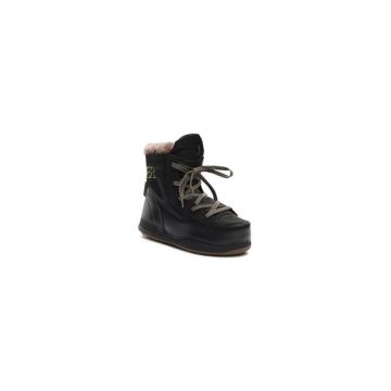 Ghete dama  300811481 - Piele ecologica - 35 EU - Negru