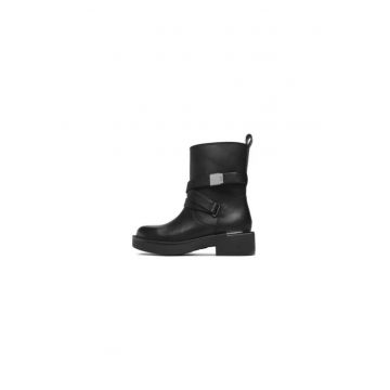 Ghete dama  302613953 - Piele naturala - 36 EU - Negru