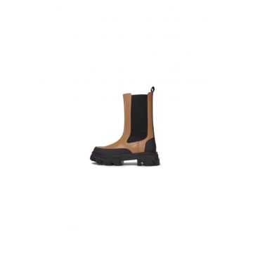 Ghete dama  303078485 - Piele naturala - 35 EU - Maro