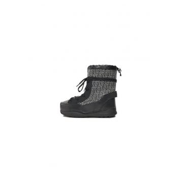 Ghete dama  303159078 - Piele ecologica - Negru