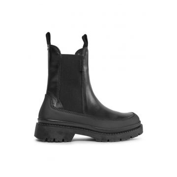 Ghete dama  303175894 - Piele naturala - Negru