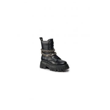 Ghete dama  303236403 - Piele ecologica - Negru