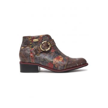 Ghete dama  304355523 - Piele naturala - 37 EU - Maro