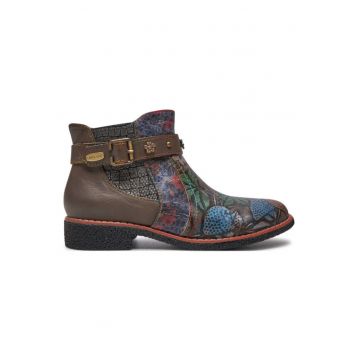 Ghete dama  304356124 - Piele naturala - 38 EU - Maro