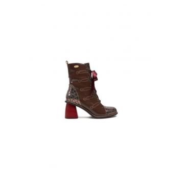 Ghete dama  304356285 - Piele naturala - 39 EU - Maro
