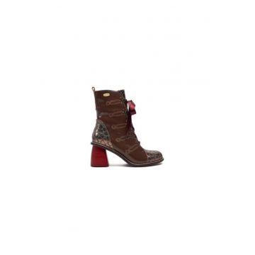 Ghete dama  304356285 - Piele naturala - Maro