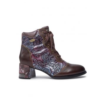 Ghete dama  304356339 - Piele naturala - 38 EU - Maro