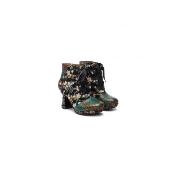 Ghete dama  304356353 - Piele naturala - Verde