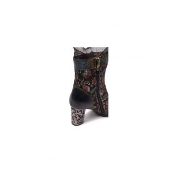 Ghete dama  304356384 - Piele naturala - 38 EU - Negru