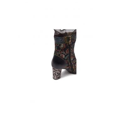 Ghete dama  304356384 - Piele naturala - Negru