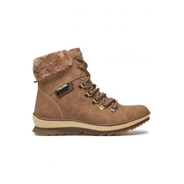 Ghete dama  304392559 - Piele ecologica - 36 EU - Maro