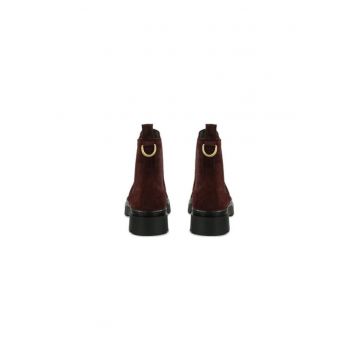 Ghete dama  304401633 - Piele naturala - 40 EU - Rosu