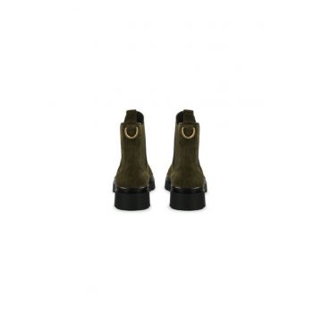 Ghete dama  304401640 - Piele naturala - Verde