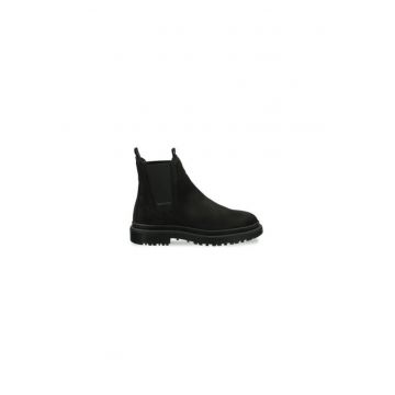 Ghete dama  304401800 - Piele naturala - Negru