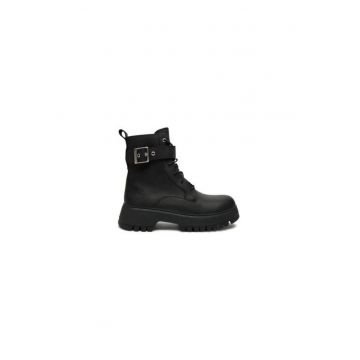 Ghete dama  304467929 - Piele naturala - Negru