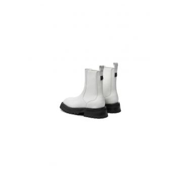 Ghete dama  304486869 - Piele naturala - Alb