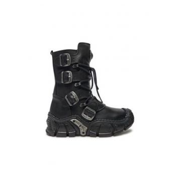 Ghete dama -  M-IMPACT013-S1 - piele naturala - negru -