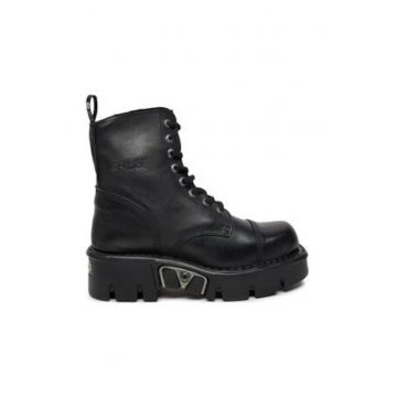 Ghete dama  piele ecologica - negru -